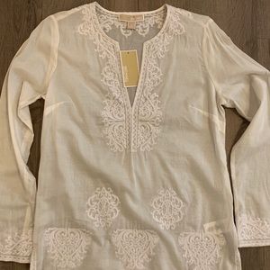 Michael Kors Cotton Embroidered Tunic